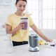thumbnail image 3 of NutriBullet Taza alta de 24 onzas con anillo de labios estándar, transparente/gris, 3 of 4