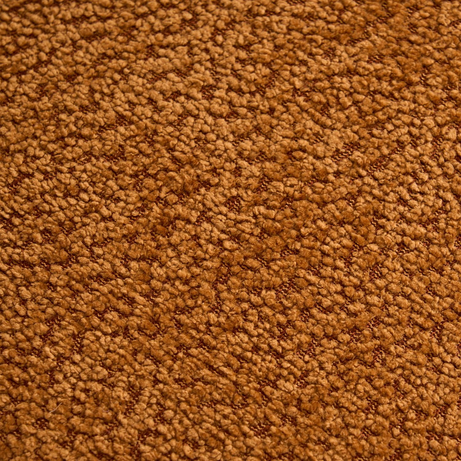 Demi Bonn 103" 4-Seater Crochet Yarn Fabric Sofa with Full Sponge for Living Room, 4 Pillows for Living Room, Office, Modern Couch Furniture, Orange