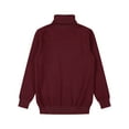 thumbnail image 4 of inhzoy Kids Boys Turtleneck Knitted Pullover Thermal Tops Long Sleeve Sweatshirt Jumper Burgundy 7-8, 4 of 6