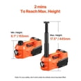 thumbnail image 3 of Electric Car Jack, 5 Tons /11000 Lbs, Electric Scissor Jack With Built-In Inflator, 12V Tire Change Replacement With Electric Impact Wrench & LED Light, Portable Jack Kit For Sedan, SUV, Truck, 3 of 10
