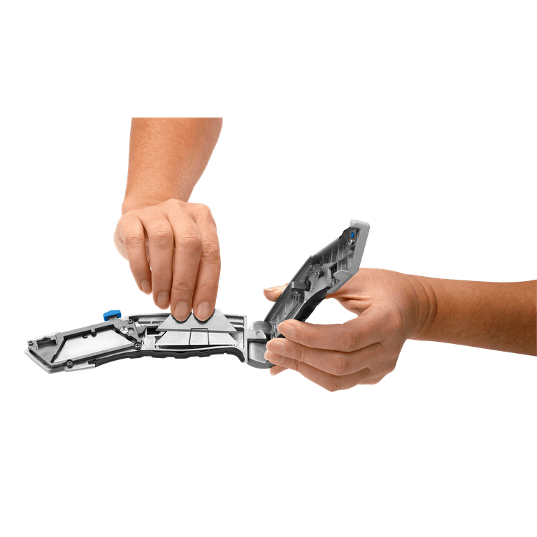 Hart Auto-Loading Retractable Utility Knife - White - 1 Each