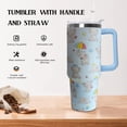 thumbnail image 3 of Elephant Tumbler with Handle Lid and Straw,40 Oz Elephant Tumbler Water Bottle Travel Coffee Cup Mug,Elephant Gifts for Women Mom Daughter Girlfriend Teenage Girls Bridesmaid, 3 of 6