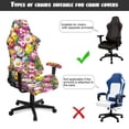 thumbnail image 5 of TSOVTHRID Easter Egg Daisy Floral Print 4 Pieces Gaming Chair Covers Slipcovers, Stretchable Elastic Computer Reclining Gaming Chair Seat Cover with Armrest Covers for Easter Decor, 5 of 7