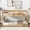Natural, variant on Full Size Adjustable Bed Base, Full Rubber Wood Loft Bed with Ladder,White, White Bed Frames,Rubber Wood Platform Bed Frames, Furniture Bedroom Furniture Beds, Frames & Bases