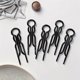 thumbnail image 1 of Hair Pins-Plastic,U-shaped Magic Grip Hairpins, Strong Durable Pins For Thick&Long Hair,Hair Styling Accessories,Set of 10 ( Black), 1 of 3