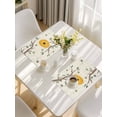 thumbnail image 5 of Bees Branches Placemats Set of 4, Farmhouse Spring Botanical Elegant Placemats for Dining Table, Place Mats for Kitchen Tabletop, Waterproof Wipeable Dining Table Mats Set, 5 of 9