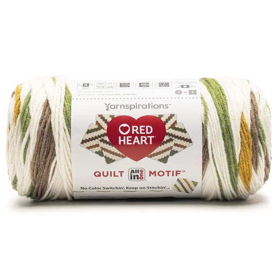 Red Heart All In One Quilt Motif Yarn-Lineage