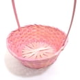 thumbnail image 3 of 10.5" Bamboo Basket, Pink, 3 of 4