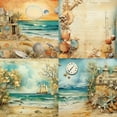 thumbnail image 4 of Floral Scrapbook Paper, 6'' x 6 '' Vintage Decoupage Cardstock Paper Pad for Aesthetic Bullet Junk Journal Photo Album Supplies 24 Sheets, 4 of 4