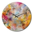 thumbnail image 4 of Designart "Whirling Color Dance I" Minimalism Oversized Wall Clock, 4 of 5