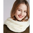 thumbnail image 3 of SURJDE Womens Thick Ribbed Knit Winter Infinity Circle Loop Scarf, 3 of 7