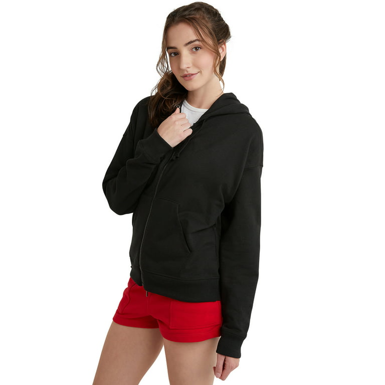 Hanes Originals Women's Fleece Zip-Up Hoodie (Plus Size)