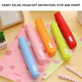 thumbnail image 5 of Canvas Travel Makeup Bag, Polka Dot Cosmetic Pouch, Small Storage Organizer for Purse, Cute Zipper Pouch for Women, Vanity Bag for Accessories, 5 of 9
