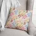 thumbnail image 3 of Creative Products Bright Multi Floral 18 x 18 Spun Poly Pillow, 3 of 3