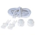 thumbnail image 1 of ZLight Easy No Tie Shoelaces Elastic Shoe Laces Running Jog Canvas Trainer Lock White, 1 of 4