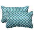 thumbnail image 3 of Pillow Perfect 498386 Hockley Teal Rectangle Throw Pillow (Set of 2), 3 of 3