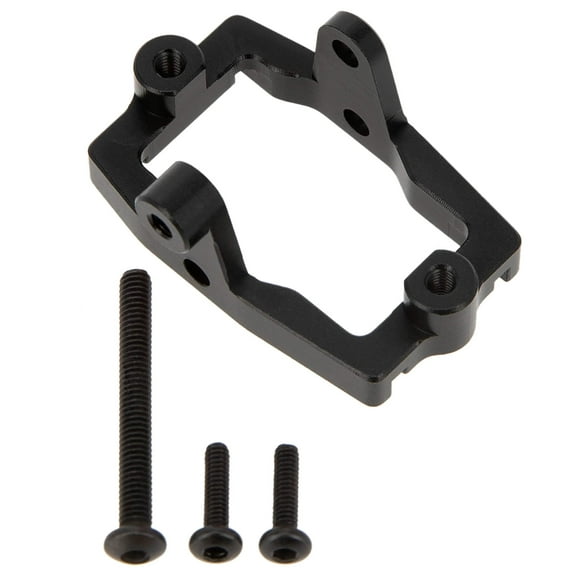 Meus Racing Aluminum Servo Mount Metal Servo Mount for 1/18 TRX4M TRX-4M RC Crawler Upgrade Parts Accessories - BLACK