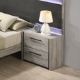 thumbnail image 6 of Roundhill Furniture Lenca King LED Wallbed with Nightstands - Weathered Gray, 6 of 7