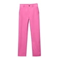thumbnail image 6 of Uniform Pants for Boys Elastic Waist Straight Leg Pink School Pants School Clothes Size 5-14 Years, 6 of 6