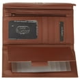 thumbnail image 3 of Julia Buxton Women's Heiress Organizer Clutch Leather, Mahogany, 3 of 3