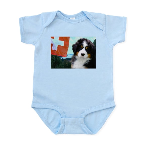 CafePress - Swiss Berner Puppy Infant Bodysuit - Baby Light Bodysuit, Size Newborn - 24 Months