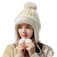 thumbnail image 2 of Gorro de invierno para mujer con orejeras, gorro de piel cálido, gorro de trampero de esquí, 2 of 3