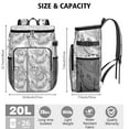 thumbnail image 3 of Colorful Paisley Pattern Insulated Backpack Cooler, Waterproof & Leak Proof, High-Performance Insulation, Perfect for Travel, Camping, and Outdoor Activities, 3 of 6