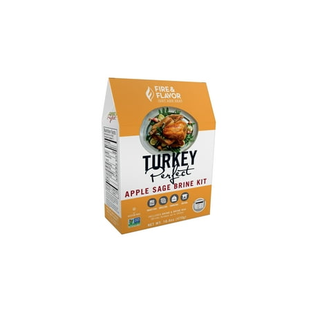 Fire & Flavor FFB139 Turkey Perfect Brine Kit, Apple Sage