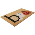 thumbnail image 3 of Northlight Boo Ghost Natural Coir Halloween Doormat - 30" - Beige and Orange, 3 of 4