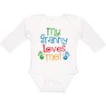 thumbnail image 3 of Inktastic My Granny Love Me Boys or Girls Long Sleeve Baby Bodysuit, 3 of 5