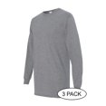 thumbnail image 2 of GILDAN G540 ADULT HEAVY COTTON 5.3 OZ. LONG-SLEEVE T-SHIRT, Graphite Heather, S, Pack Of 3, Mens T-Shirts, 2 of 3