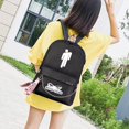 thumbnail image 3 of Bolsa Mochila con estampado de letras a la moda para mujerbolsos de hombro escolares de viaje para estudiantes Ehuebsd Para estrenar, 3 of 9