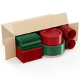 thumbnail image 2 of Exquisite 350 Piece Holiday Christmas Plastic Disposable Party Plates & Tableware Combo Set, 2 of 4