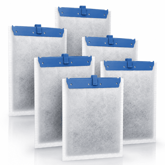 6 Pack Filter Cartridge for Tetra Whisper Bio-Bag Filters,Large Replacement Filter Cartridges for Aquariums Compatible with Tetra Whisper Filters 20i,40i/IQ20,30,45,60/PF20,30,40,60 and ReptoFilter