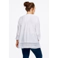 thumbnail image 2 of Ellos Women's Crochet Trim Blouse Shirt, 2 of 4
