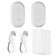 thumbnail image 1 of Luz táctil recargable de coche LED brillante Lámparas de techo Automóvil Interior Atmósfera Atmósfera Inspección Iluminación Pie 2pcs Luz azul seitruly  EL006027-04B, 1 of 7