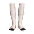 thumbnail image 3 of Compression Socks for Women and Men - Pink Marble Compression Socks Circulation for Workout, 3 of 8