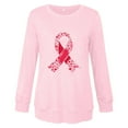 thumbnail image 4 of EchfiProm Long Sleeve Tops for Women Breast Cancer Pullover Fall Pink Womens T-Shirt Crew Neck, 4 of 4