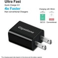 thumbnail image 4 of Gigastone USB 18W Fast Charge Wall Charger with Qualcomm Quick Charge 3.0 - Black, 4 of 8