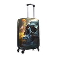 thumbnail image 3 of Haiem Flower Field Skull Luggage Cover Printed Suitcase Covers for Luggage Elastic Washable Suitcase Protector Fits 18-32 Inch Luggage-Medium, 3 of 9