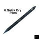 Pen+Gear Retractable Gel Pens, 0.7 mm, Black, 6 Count - Walmart.com