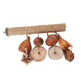 thumbnail image 4 of Bunblic Hanging Bird Perch Safe Chewing Toy Parrot Perch Stand Playing Bird Toy Chewing Fun Easy to Install for Lovebirds Small Birds, 4 of 8