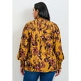 thumbnail image 2 of Avenue Women's Plus Size Abby Blouson Sleeve Blouse, 2 of 2