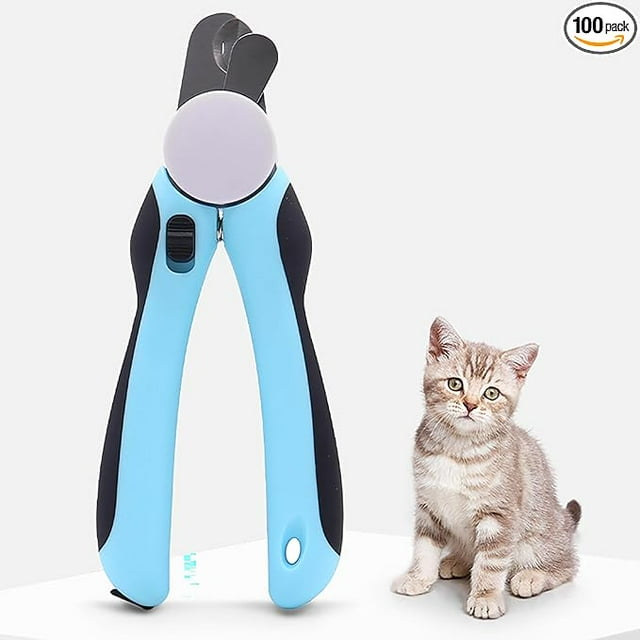 Cortaúñas y cortaúñas para perros grandes, resistentes, con protector de seguridad para evitar cortes excesivos