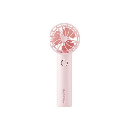 

BLUEFEEL (Macaron Pink) Mini Handheld Portable Fan USB Desk Fan – Lasting 24 Hrs Korean Handheld Portable USB Rechargeable Turbo Wind for Travel Office Room Household Sport Accelerated by Samsung