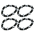 thumbnail image 3 of KAKOWELY 4 pulseras de cuentas de fútbol para hombre, joyería deportiva, pulseras con dijes de fútbol para jugadores de fútbol, uso diario, eventos deportivos, recuerdos de fiesta de fútbol., 3 of 4