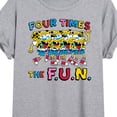 thumbnail image 3 of SpongeBob SquarePants - Four Times The Fun - Women's Oversized T-Shirt, 3 of 6