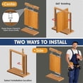 thumbnail image 3 of Door Pivot Hinge, Invisible Pivot Hinge System With Goal Kick Hardware, For Heavy Duty Wood Doors Up To 200 Lbs Heavy, 3 of 5