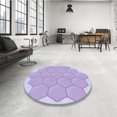 thumbnail image 4 of Ahgly Company Tapis Rectangulaire Lavable en Machine Intérieur Transitionnel Violet Mimosa Violet, 8 Pieds x 10 Pieds, 4 of 7