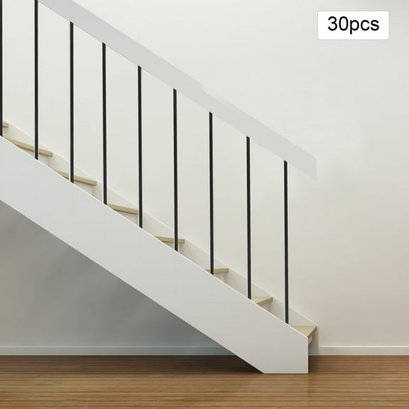 5/8in Metal Balusters, Rustproof Iron 30-Set, No Base Stair Railings